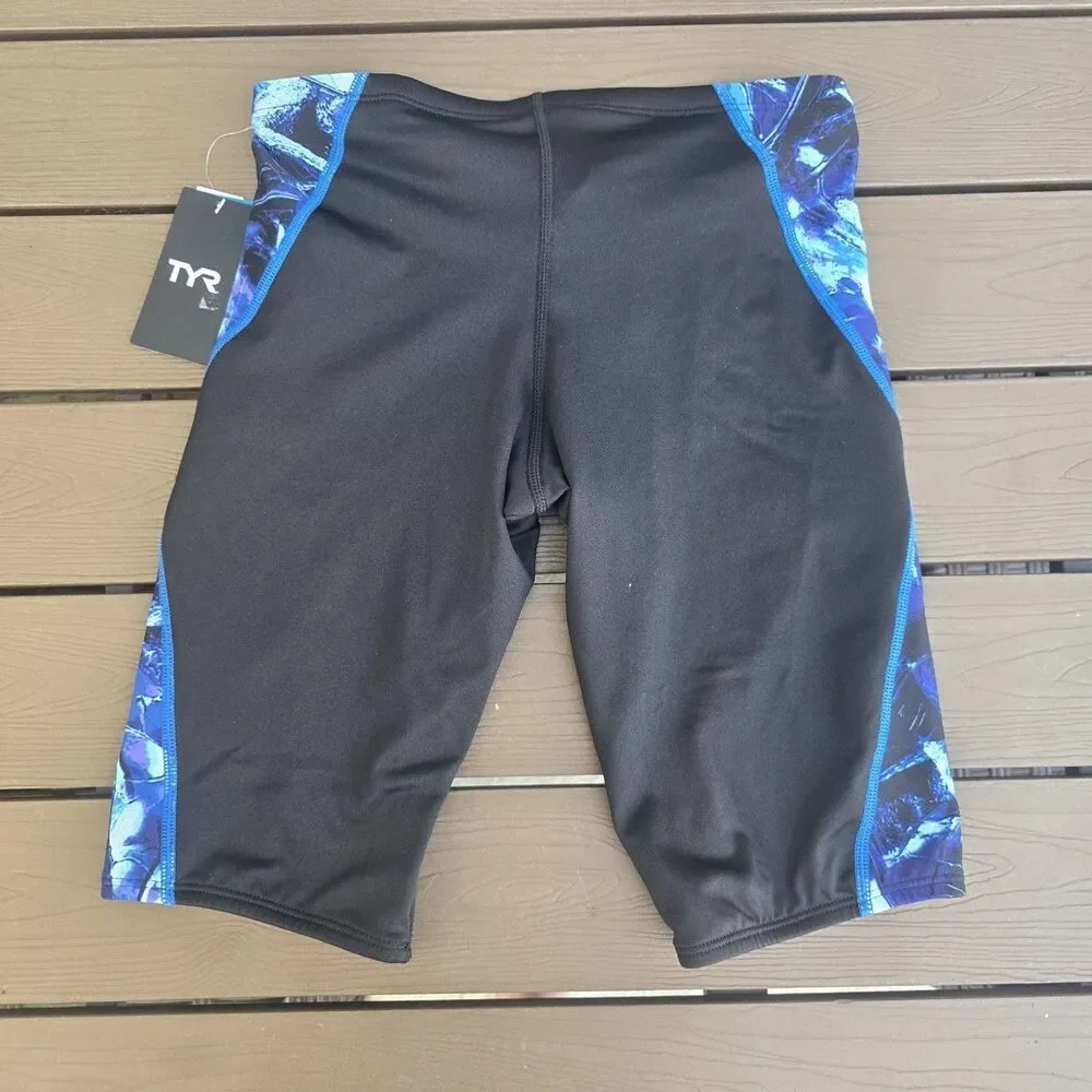 TYR Durafast Elite Men's Blue Ice Blade Jammer SZ 32 New